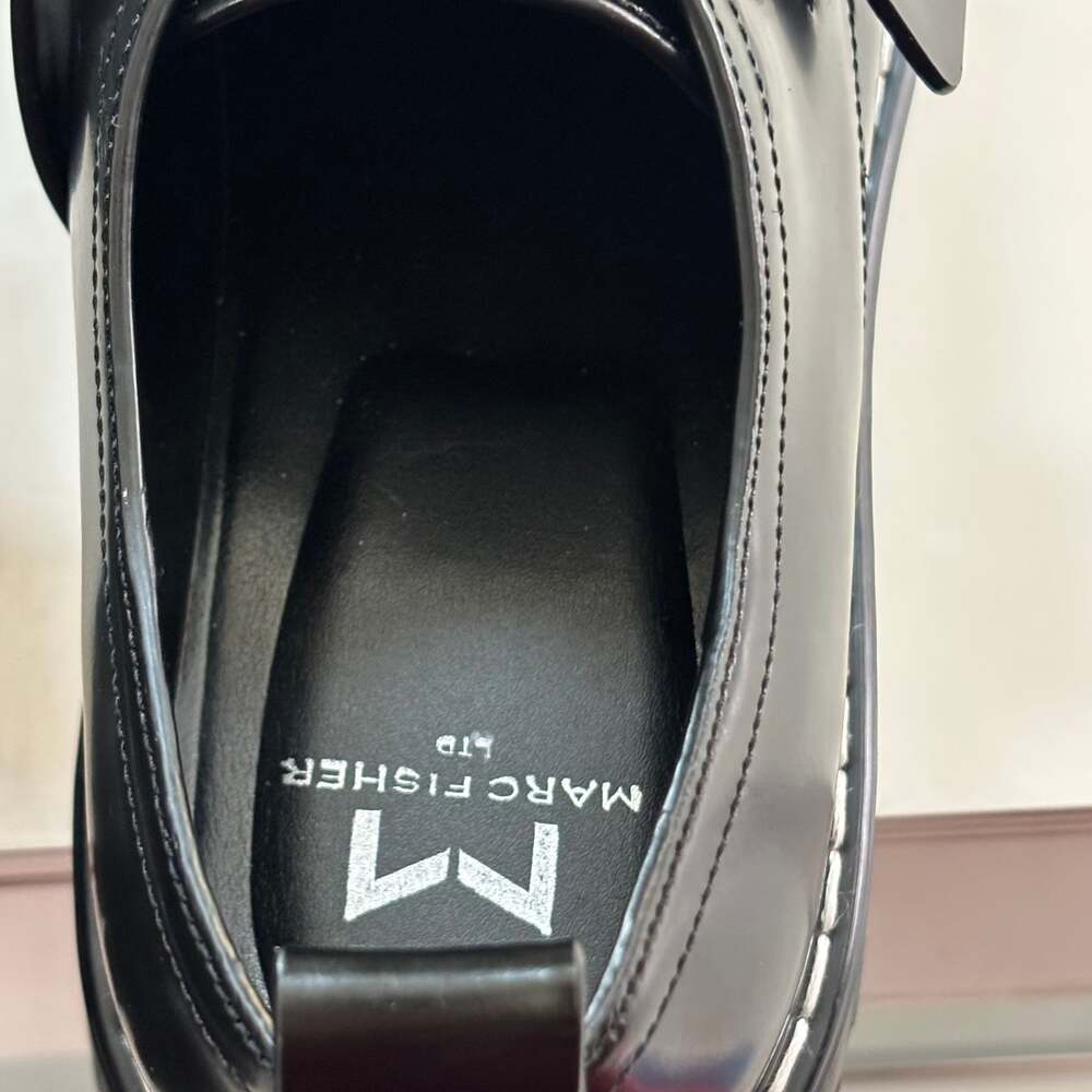 Marc Fisher LTD Tarla Leather Lugged-Sole Loafers Womens 7 - Picture 4 of 9